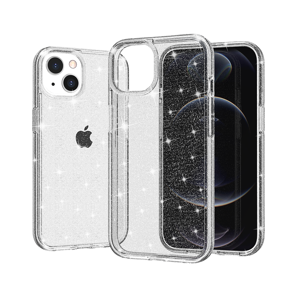 iP14PMax Glitter 3mmThickTPU Clr