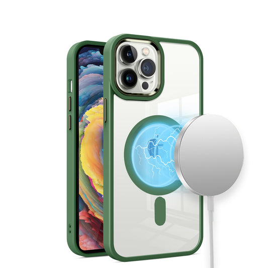 iP14 Megsafe Thick Hybd Cl Green
