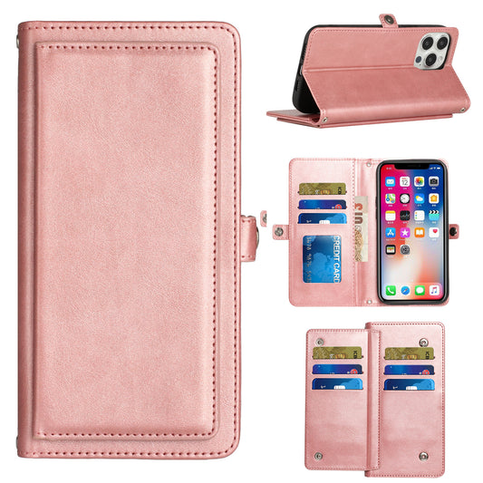 iP14Pro Wallet Vegan leath RGold