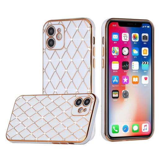 iP14Pro TPU DiamElectro GoldWhit