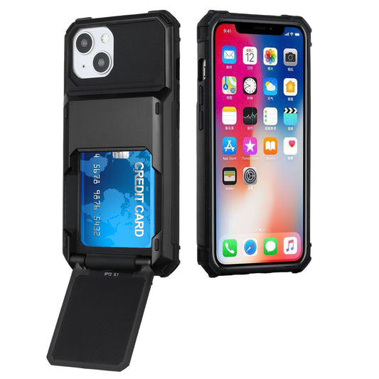 iP14Pro 5CCards ShkProof Hybd BK