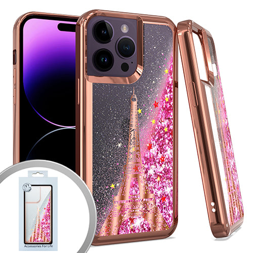 iPhone 14Pro Max Liquid Eiffel Tower RGold