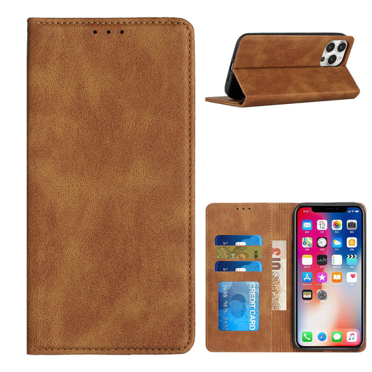 MOTGSTY5G VEGAN LTHR WALLET BRN
