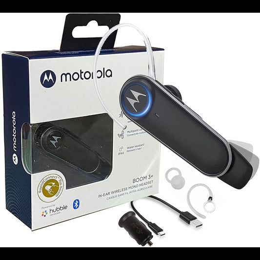 MotBOOM3+ Bluetooth Headset BK
