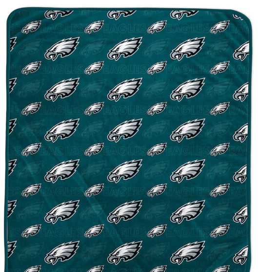 PGS NFL Philadelphia Eagles Repeat Tonal Fleece??Throw Blanket 50x60