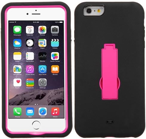 Mybat Symbiosis Stand Protector Cover for iPhone 6+ & 6S+ - Hot Pink/Black