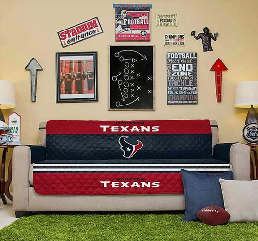 Pegasus Home Fashions NFL Houston Texans Sofa Protector Cover