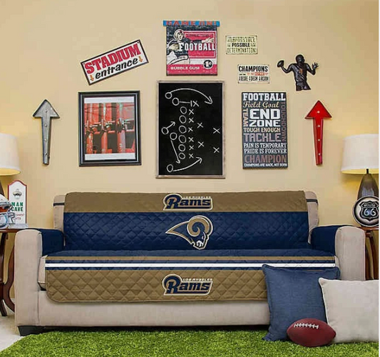 Pegasus Home Fashions NFL Los Angeles Rams Sofa Protector