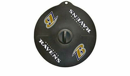 BB NFL Baltimore Ravens 9" Silicone Lids Fit Pots & Bowls, Hot/Cold Pak of 2