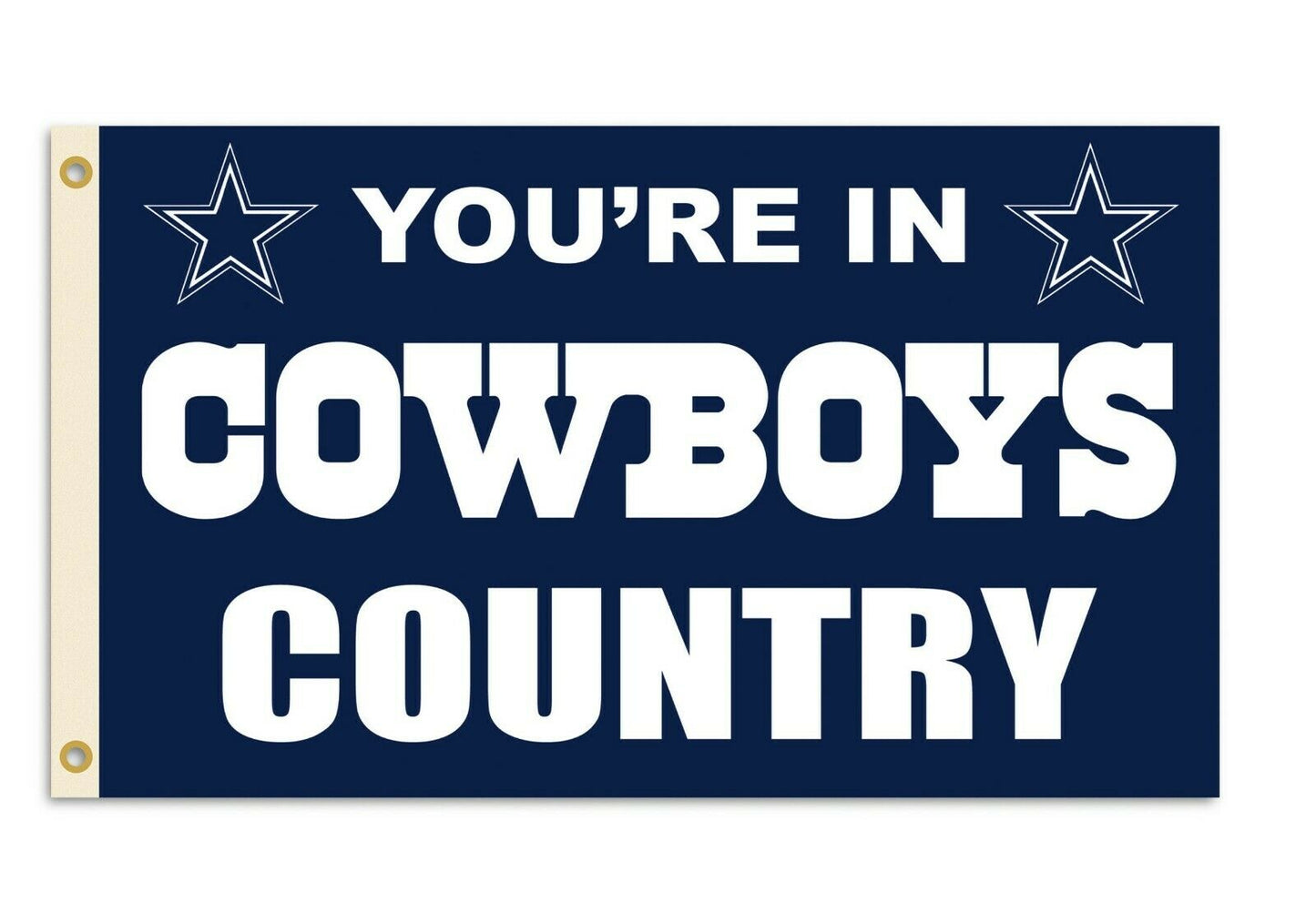 Fremont Die NFL Dallas Cowboys 3' x 5' Flag with Grommets Cowboys Country