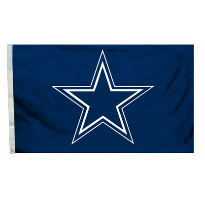 Fremont Die NFL Dallas Cowboys 3' x 5' Logo Flag with Grommets Polyester