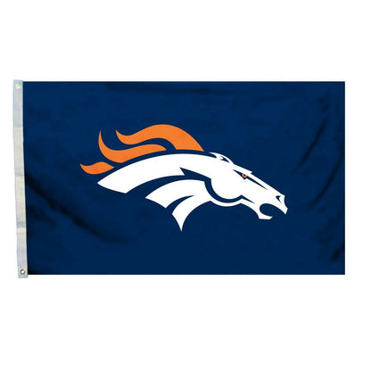 Fremont Die NFL Denver Broncos 3' x 5' Logo Flag with Grommets
