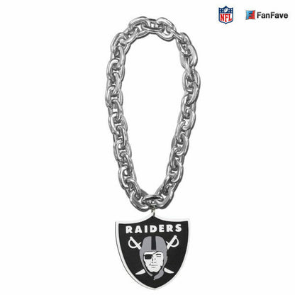 Aminco NFL Las Vegas Raiders 3D Fan Chain Foam Magnet Silver Chain