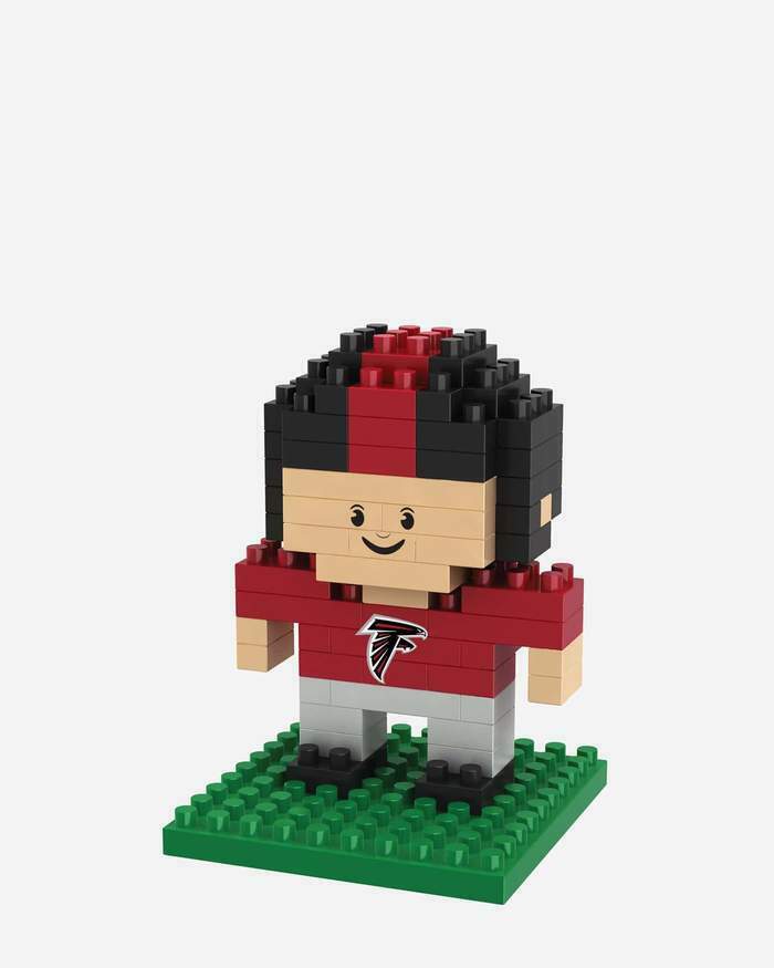 FOCO BRXLZ NFL Atlanta Falcons Mini Football Player 3-D Construction Toy