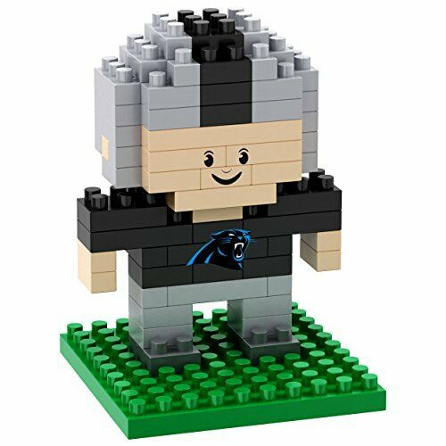 FOCO BRXLZ NFL Carolina Panthers Mini Football Player 3-D Construction Toy
