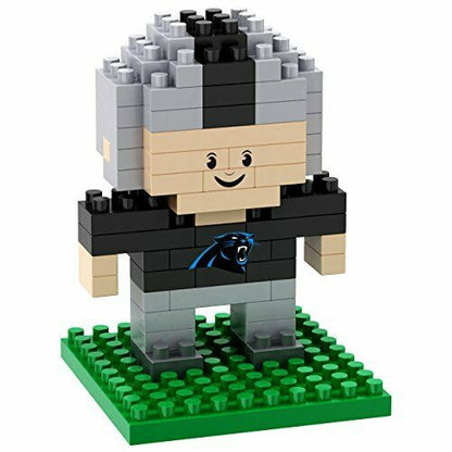 FOCO BRXLZ NFL Carolina Panthers Mini Football Player 3-D Construction Toy