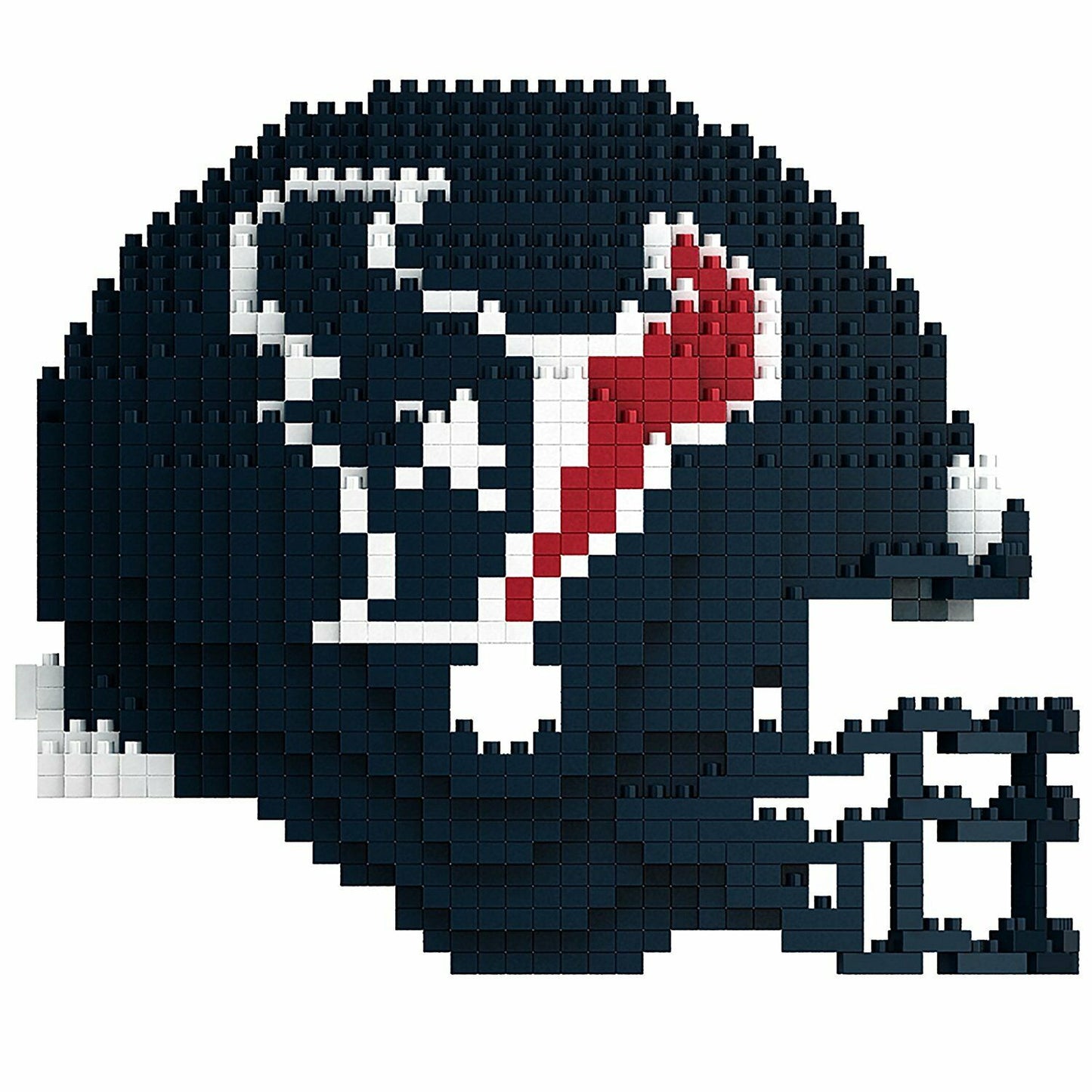 FOCO BRXLZ NFL Houston Texans Football Helmet 3-D Construction Toy