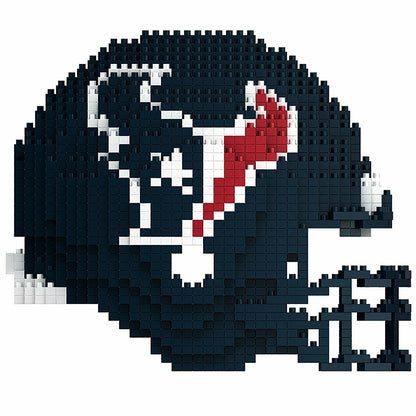 FOCO BRXLZ NFL Houston Texans Football Helmet 3-D Construction Toy