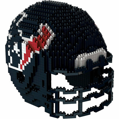 FOCO BRXLZ NFL Houston Texans Football Helmet 3-D Construction Toy