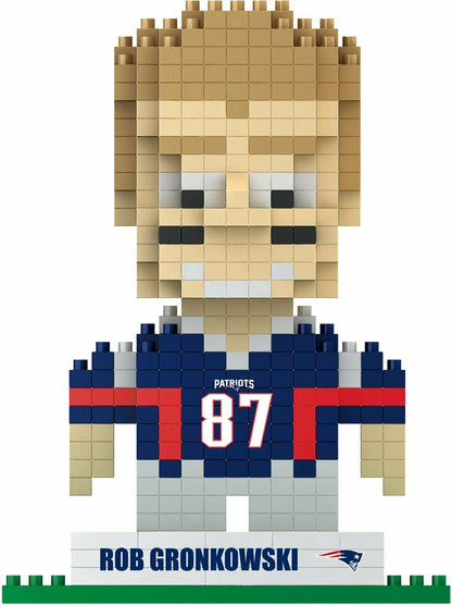 FOCO BRXLZ NFL New England Patriots # 87 Rob Gronkowski 3-D Construction Toy