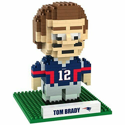 FOCO BRXLZ NFL New England Patriots Player #12 Tom Brady 3-D Construction Toy