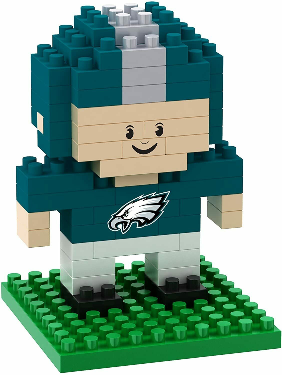 FOCO BRXLZ NFL Philadelphia Eagles Mini Football Player 3-D Construction Toy