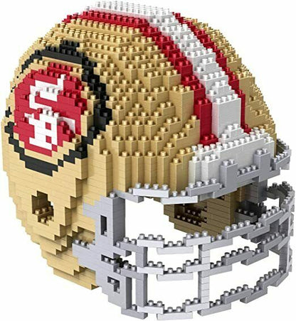 FOCO BRXLZ NFL San Francisco 49ers Football Helmet 3-D Construction Toy 1 piece Face Mask
