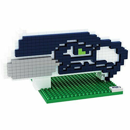 FOCO BRXLZ NFL Seattle Seahawks Team Logo 3-D Construction Toy