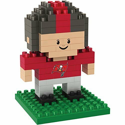 FOCO BRXLZ NFL Tampa Bay Buccaneers Mini Football Player 3-D Construction Toy