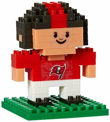 FOCO BRXLZ NFL Tampa Bay Buccaneers Mini Football Player 3-D Construction Toy