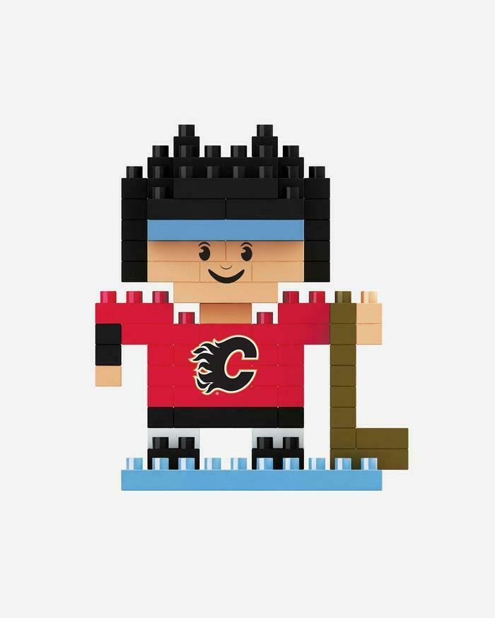 FOCO BRXLZ NHL Calgary Flames Mini Hockey Player 3-D Construction Toy