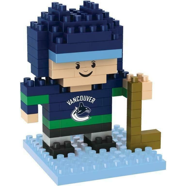 FOCO BRXLZ NHL Vancouver Canucks Mini Hockey Player 3-D Construction Toy