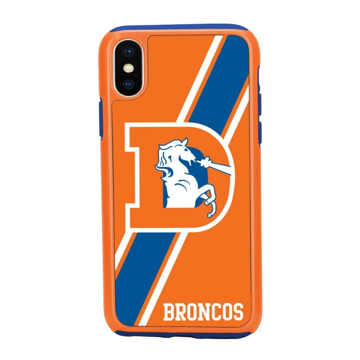 FOCO NFL Denver Broncos Retro Dual Hybrid Case for iPhone XS Max (6.5")