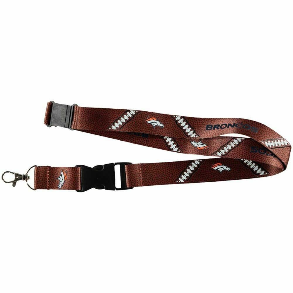Aminco NFL Officially Licensed Denver Broncos Football Lanyard