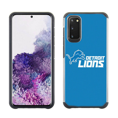 PBG NFL Licensed Detroit Lions Textured Case for Samsung Galaxy S20