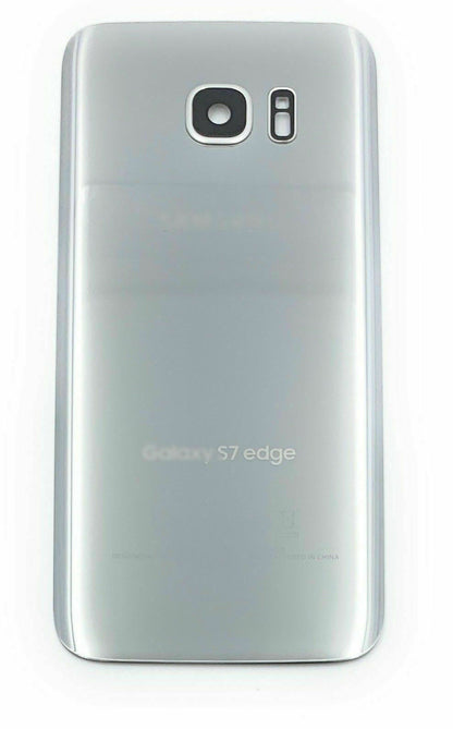 GSA Glass Battery Cover for Samsung Galaxy S7 Edge - Silver
