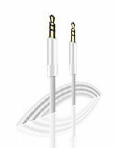 Mybat White Audio Cable with with ø3.5 to ø3.5 Plug(L=4 FT)
