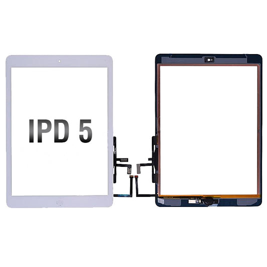 GSA Touch Screen Digitizer W/Home Button? Flex cable for Apple iPad 5 (2017) White (HQ)