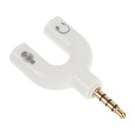 GSA Audio/Mic Headphone Splitter (2) - White