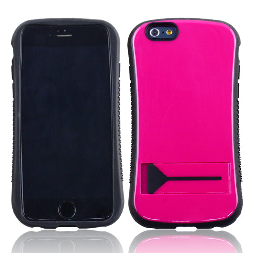 GSA Fusion Hybrid Kickstand Case For iPhone 6 and 6s (4.7") - Pink/Black