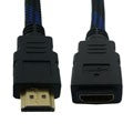 CABLE HDMI MALE TO HDMI FEMALE 1.5M - Black