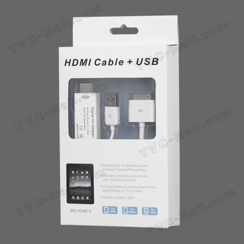 CABLE IPAD/IP4 TO HDMI W/USB CHA