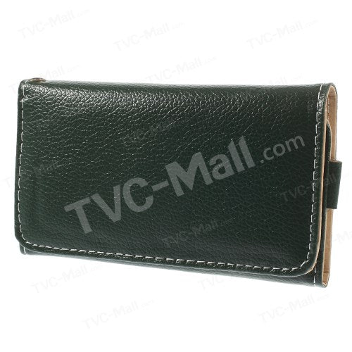 GSA Lychee Flip Pouch Wallet Case For iPhone 6 and 6s (4.7") - Dark Green