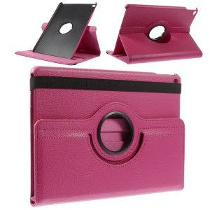 GSA 360 degree Rotating Stand Case For IPAD AIR 2, A1566, A1567, Hot Pink