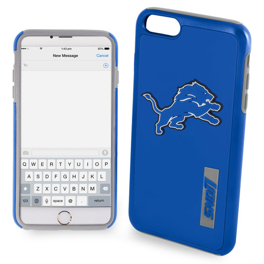 FOCO NFL Detroit Lions Dual Hybrid Case for iPhone 6 Plus & 6s Plus (5.5")