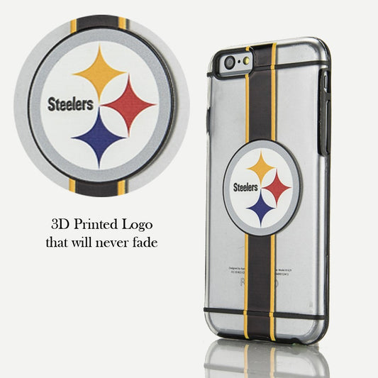 FOCO NFL Licensed Pittsburgh Steelers Hydro Clear Case For iPhone 6 & 6s (4.7")