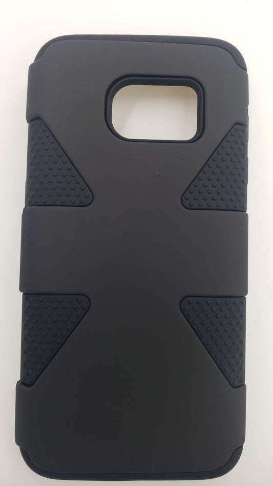 GSA Dynamic Dual Hybrid Rubberized Case For Samsung Galaxy S7 - Black