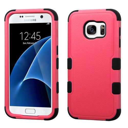 MyBat Natural Tuff Dual Hybrid Case For Samsung Galaxy S7 - Pink Black
