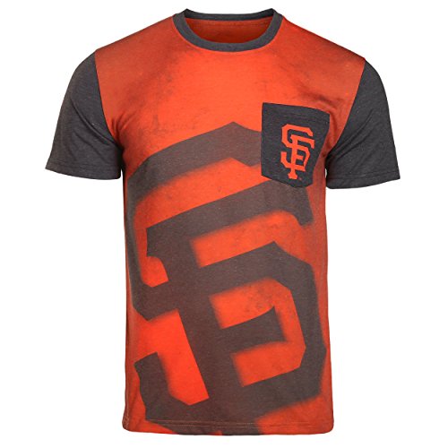 FOCO MLB San Francisco Giants Retro Cotton/Poly Pocket Tee Shirt - Large