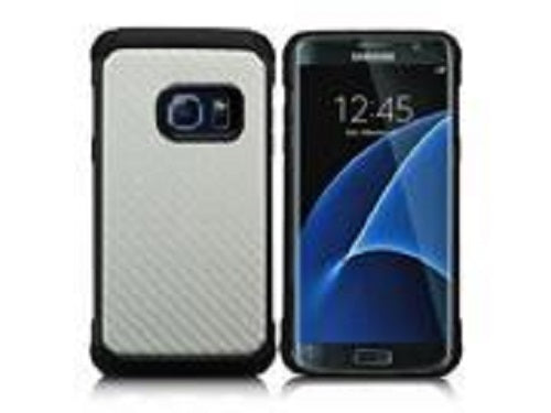 GSA Astronoot Carbon Hybrid Case For Samsung Galaxy S7 Edge - Silver/Black